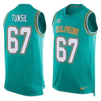 Dolphins #67 Laremy Tunsil Aqua Green Team Color Men's Stitched NFL Limited Tank Top Jersey Dolphins #67 Laremy Tunsil Aqua Green Team Color Men's Stitched NFL Limited Tank Top Jersey