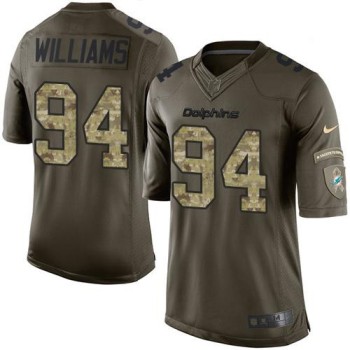 Dolphins #94 Mario Williams Green Men's Stitched NFL Limited Salute to Service Jersey Dolphins #94 Mario Williams Green Men's Stitched NFL Limited Salute to Service Jersey