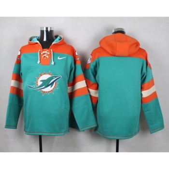 Dolphins Blank Aqua Green Player Pullover NFL Hoodie Dolphins Blank Aqua Green Player Pullover NFL Hoodie