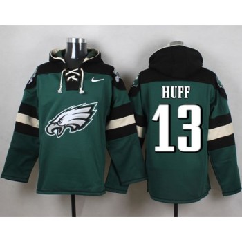 Eagles #13 Josh Huff Midnight Green Player Pullover NFL Hoodie Eagles #13 Josh Huff Midnight Green Player Pullover NFL Hoodie