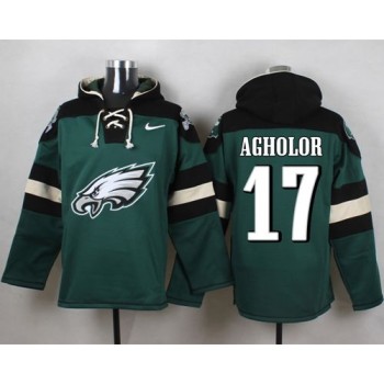 Eagles #17 Nelson Agholor Midnight Green Player Pullover NFL Hoodie Eagles #17 Nelson Agholor Midnight Green Player Pullover NFL Hoodie