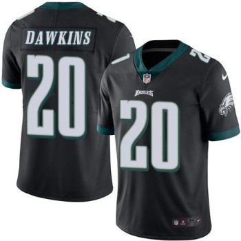Eagles #20 Brian Dawkins Black Men's Stitched NFL Limited Rush Jersey Eagles #20 Brian Dawkins Black Men's Stitched NFL Limited Rush Jersey