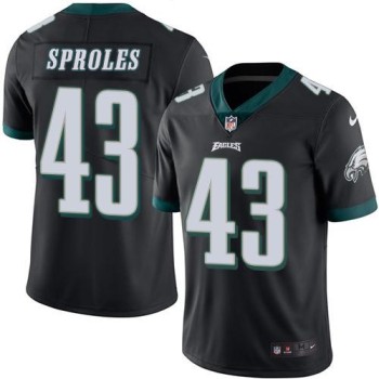 Eagles #43 Darren Sproles Black Youth Stitched NFL Limited Rush Jersey