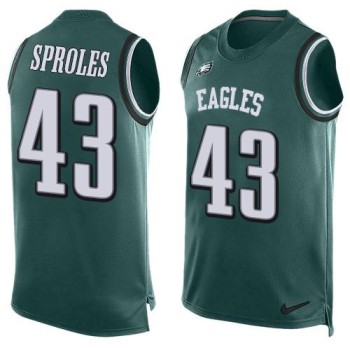 Eagles #43 Darren Sproles Midnight Green Team Color Men's Stitched NFL Limited Tank Top Jersey Eagles #43 Darren Sproles Midnight Green Team Color Men's Stitched NFL Limited Tank Top Jersey
