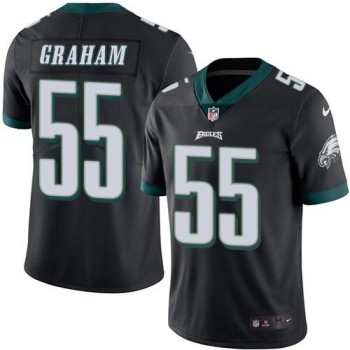 Eagles #55 Brandon Graham Black Men's Stitched NFL Limited Rush Jersey Eagles #55 Brandon Graham Black Men's Stitched NFL Limited Rush Jersey
