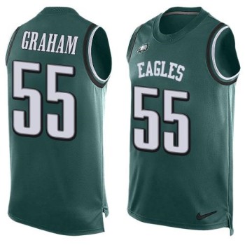 Eagles #55 Brandon Graham Midnight Green Team Color Men's Stitched NFL Limited Tank Top Jersey Eagles #55 Brandon Graham Midnight Green Team Color Men's Stitched NFL Limited Tank Top Jersey