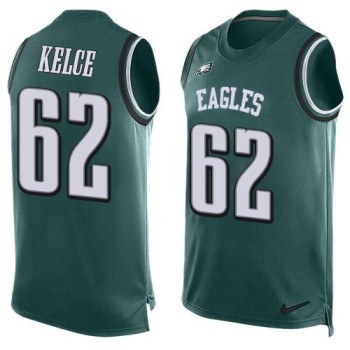 Eagles #62 Jason Kelce Midnight Green Team Color Men's Stitched NFL Limited Tank Top Jersey Eagles #62 Jason Kelce Midnight Green Team Color Men's Stitched NFL Limited Tank Top Jersey