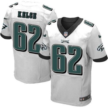 Eagles #62 Jason Kelce White Men's Stitched NFL New Elite Jersey Eagles #62 Jason Kelce White Men's Stitched NFL New Elite Jersey