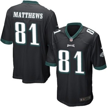 Eagles #81 Jordan Matthews Black Alternate Youth Stitched NFL New Elite Jersey