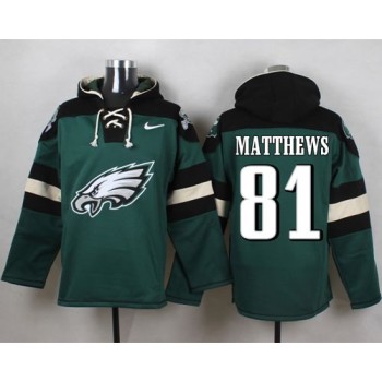 Eagles #81 Jordan Matthews Midnight Green Player Pullover NFL Hoodie Eagles #81 Jordan Matthews Midnight Green Player Pullover NFL Hoodie