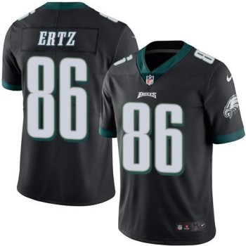 Eagles #86 Zach Ertz Black Youth Stitched NFL Limited Rush Jersey