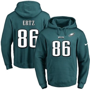 Eagles #86 Zach Ertz Midnight Green Name & Number Pullover NFL Hoodie Eagles #86 Zach Ertz Midnight Green Name & Number Pullover NFL Hoodie