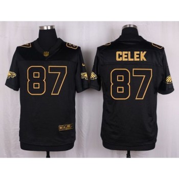 Eagles #87 Brent Celek Black Men's Stitched NFL Elite Pro Line Gold Collection Jersey Eagles #87 Brent Celek Black Men's Stitched NFL Elite Pro Line Gold Collection Jersey