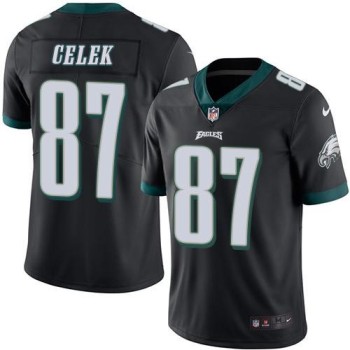 Eagles #87 Brent Celek Black Men's Stitched NFL Limited Rush Jersey Eagles #87 Brent Celek Black Men's Stitched NFL Limited Rush Jersey
