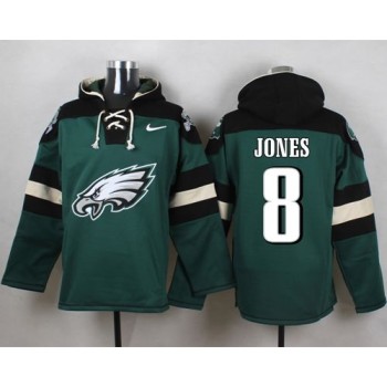 Eagles #8 Donnie Jones Midnight Green Player Pullover NFL Hoodie Eagles #8 Donnie Jones Midnight Green Player Pullover NFL Hoodie