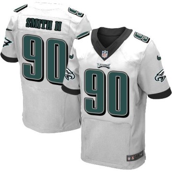 Eagles #90 Marcus Smith II White Men's Stitched NFL Elite Jersey Eagles #90 Marcus Smith II White Men's Stitched NFL Elite Jersey