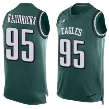 Eagles #95 Mychal Kendricks Midnight Green Team Color Men's Stitched NFL Limited Tank Top Jersey Eagles #95 Mychal Kendricks Midnight Green Team Color Men's Stitched NFL Limited Tank Top Jersey