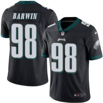 Eagles #98 Connor Barwin Black Youth Stitched NFL Limited Rush Jersey