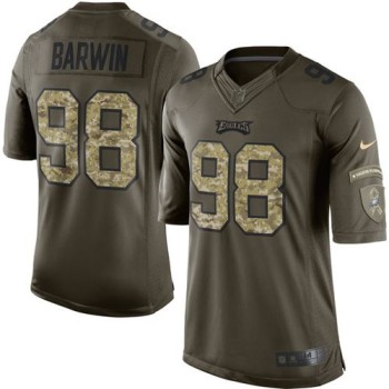 Eagles #98 Connor Barwin Green Men's Stitched NFL Limited Salute to Service Jersey Eagles #98 Connor Barwin Green Men's Stitched NFL Limited Salute to Service Jersey