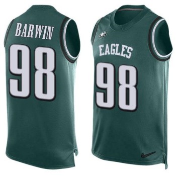 Eagles #98 Connor Barwin Midnight Green Team Color Men's Stitched NFL Limited Tank Top Jersey