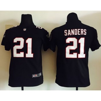 Falcons #21 Deion Sanders Black Alternate Youth Stitched NFL Elite Jersey Falcons #21 Deion Sanders Black Alternate Youth Stitched NFL Elite Jersey