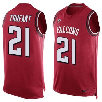 Falcons #21 Desmond Trufant Red Team Color Men's Stitched NFL Limited Tank Top Jersey Falcons #21 Desmond Trufant Red Team Color Men's Stitched NFL Limited Tank Top Jersey