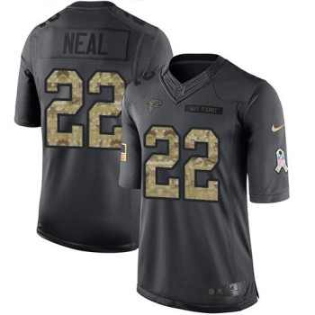 Falcons #22 Keanu Neal Black Men's Stitched NFL Limited 2016 Salute To Service Jersey Falcons #22 Keanu Neal Black Men's Stitched NFL Limited 2016 Salute To Service Jersey