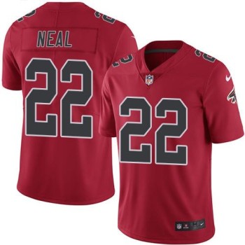 Falcons #22 Keanu Neal Red Men's Stitched NFL Limited Rush Jersey Falcons #22 Keanu Neal Red Men's Stitched NFL Limited Rush Jersey