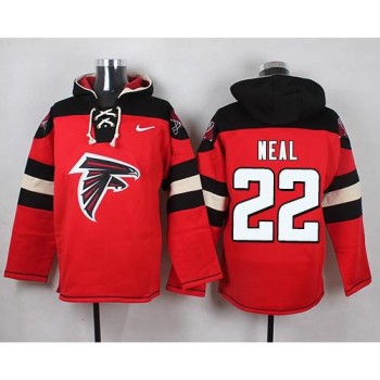 Falcons #22 Keanu Neal Red Player Pullover NFL Hoodie Falcons #22 Keanu Neal Red Player Pullover NFL Hoodie