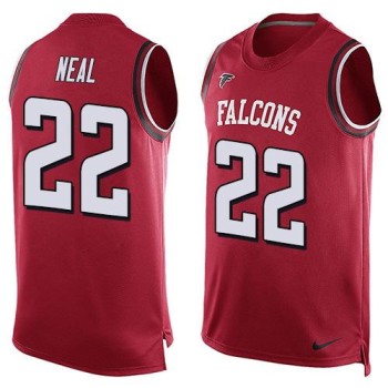 Falcons #22 Keanu Neal Red Team Color Men's Stitched NFL Limited Tank Top Jersey Falcons #22 Keanu Neal Red Team Color Men's Stitched NFL Limited Tank Top Jersey