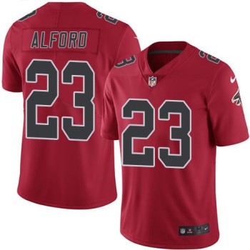 Falcons #23 Robert Alford Red Men's Stitched NFL Limited Rush Jersey Falcons #23 Robert Alford Red Men's Stitched NFL Limited Rush Jersey
