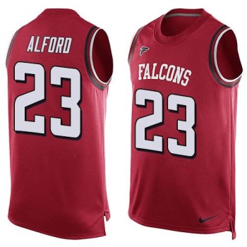 Falcons #23 Robert Alford Red Team Color Men's Stitched NFL Limited Tank Top Jersey Falcons #23 Robert Alford Red Team Color Men's Stitched NFL Limited Tank Top Jersey