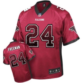 Falcons #24 Devonta Freeman Red Team Color Men's Stitched NFL Elite Jersey Falcons #24 Devonta Freeman Red Team Color Men's Stitched NFL Elite Jersey