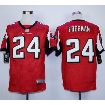 Falcons #24 Devonta Freeman Red Team Color Men's Stitched NFL Elite Jersey