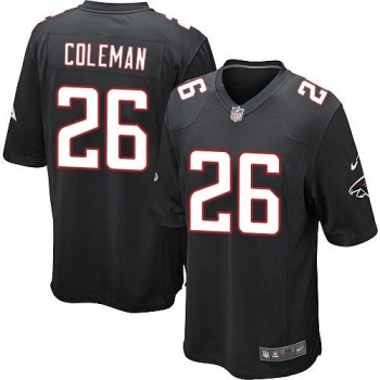 Falcons #26 Tevin Coleman Black Alternate Youth Stitched NFL Elite Jersey Falcons #26 Tevin Coleman Black Alternate Youth Stitched NFL Elite Jersey