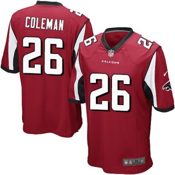 Falcons #26 Tevin Coleman Red Team Color Youth Stitched NFL Elite Jersey Falcons #26 Tevin Coleman Red Team Color Youth Stitched NFL Elite Jersey