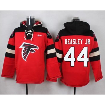 Falcons #44 Vic Beasley Jr Red Player Pullover NFL Hoodie Falcons #44 Vic Beasley Jr Red Player Pullover NFL Hoodie