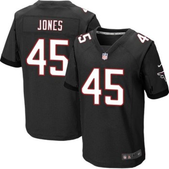 Falcons #45 Deion Jones Black Alternate Men's Stitched NFL Elite Jersey Falcons #45 Deion Jones Black Alternate Men's Stitched NFL Elite Jersey