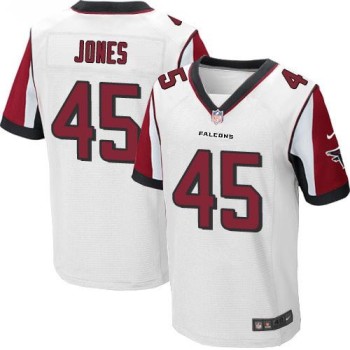 Falcons #45 Deion Jones White Men's Stitched NFL Elite Jersey Falcons #45 Deion Jones White Men's Stitched NFL Elite Jersey