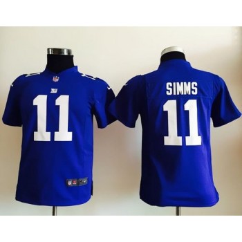 Giants #11 Phil Simms Royal Blue Team Color Youth Stitched NFL Elite Jersey Giants #11 Phil Simms Royal Blue Team Color Youth Stitched NFL Elite Jersey