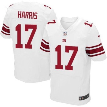 Giants #17 Dwayne Harris White Men's Stitched NFL Elite Jersey