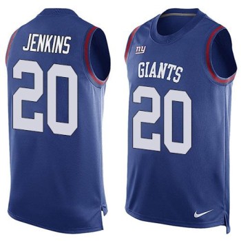 Giants #20 Janoris Jenkins Royal Blue Team Color Men's Stitched NFL Limited Tank Top Jersey