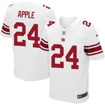 Giants #24 Eli Apple White Men's Stitched NFL Elite Jersey