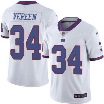 Giants #34 Shane Vereen White Youth Stitched NFL Limited Rush Jersey Giants #34 Shane Vereen White Youth Stitched NFL Limited Rush Jersey