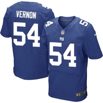 Giants #54 Olivier Vernon Royal Blue Team Color Men's Stitched NFL Elite Jersey