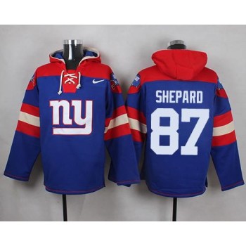Giants #87 Sterling Shepard Royal Blue Player Pullover NFL Hoodie Giants #87 Sterling Shepard Royal Blue Player Pullover NFL Hoodie