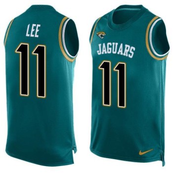 Jaguars #11 Marqise Lee Teal Green Team Color Men's Stitched NFL Limited Tank Top Jersey Jaguars #11 Marqise Lee Teal Green Team Color Men's Stitched NFL Limited Tank Top Jersey