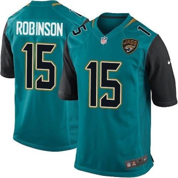 Jaguars #15 Allen Robinson Teal Green Team Color Youth Stitched NFL Elite Jersey
