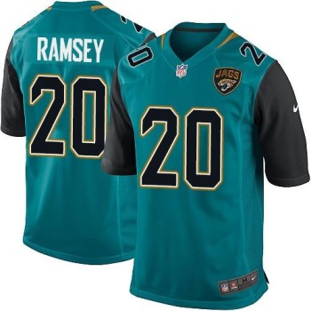 Jaguars #20 Jalen Ramsey Teal Green Team Color Youth Stitched NFL Elite Jersey
