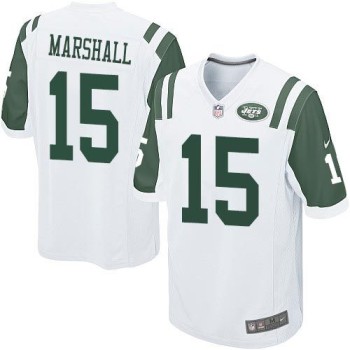 Jets #15 Brandon Marshall White Youth Stitched NFL Elite Jersey Jets #15 Brandon Marshall White Youth Stitched NFL Elite Jersey